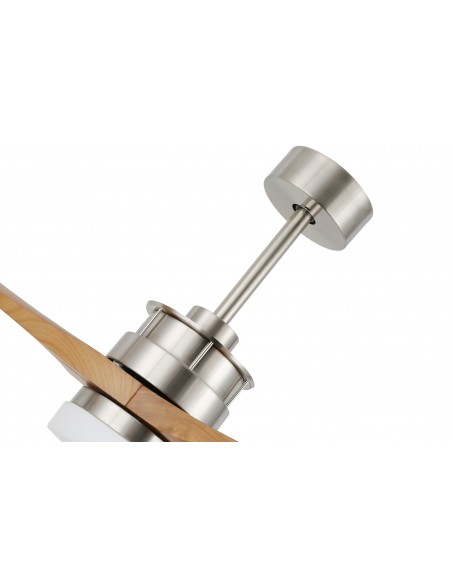 Oaks Aura 52 in. LED Indoor Solid Wood Reversible Scandi-Japanese Ceiling Fan With Latest DC Motor Technology