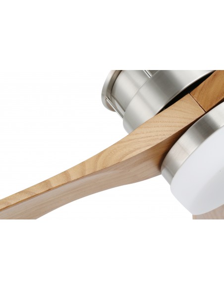 Oaks Aura 52 in. LED Indoor Solid Wood Reversible Scandi-Japanese Ceiling Fan With Latest DC Motor Technology