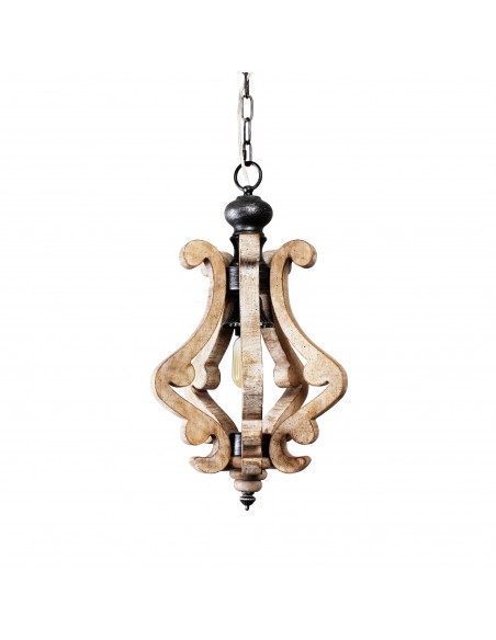 Oaks Aura Cottage Rustic Wooden Chandelier Kitchen Island Light