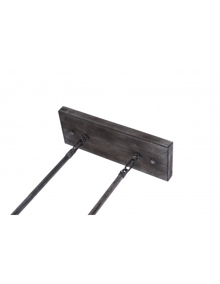 Oaks Aura Farmhouse Shabby Chic 5-Light Linear Wood Island Light