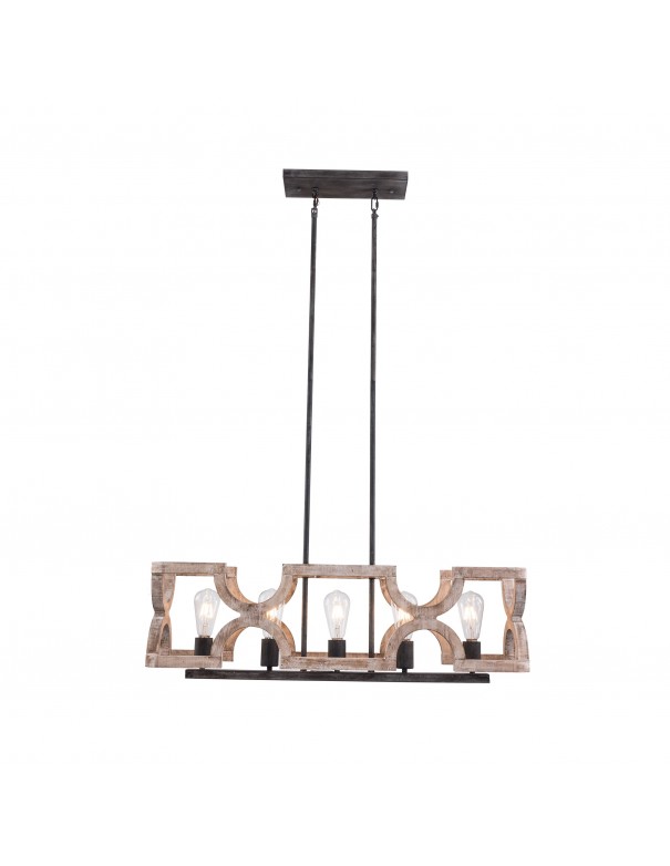 Oaks Aura French Country 5-Light...