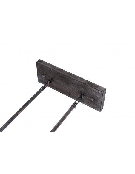 Oaks Aura French Country 5-Light Linear Wood Kitchen Island Light