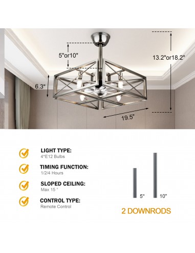 Oaks Aura 20 inch Industrial Low...