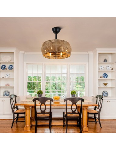 Oaks Aura 18" Rattan Hemp Drum Style...