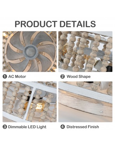 Oaks Aura 20" Bohemian Wood Beads...