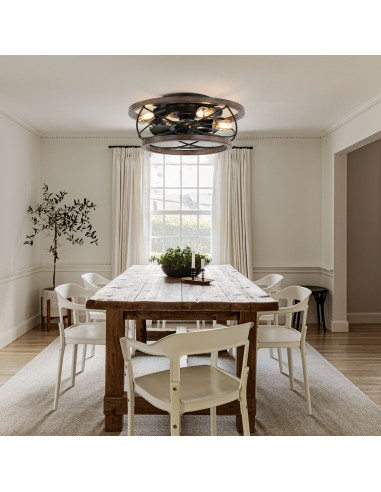 Oaks Aura 4-Light Farmhouse Drum...