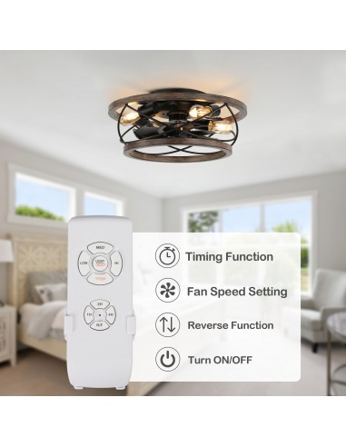 Oaks Aura 4-Light Farmhouse Drum...