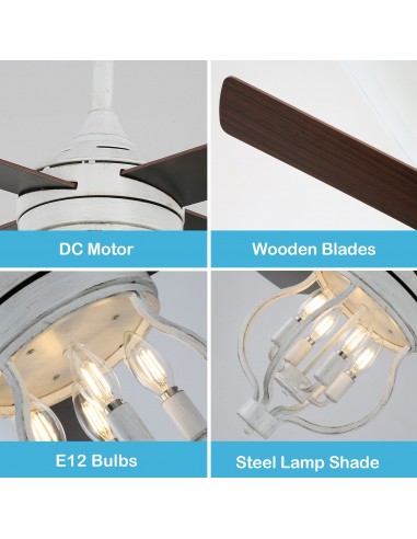 Oaks Aura 52” 4-Blade Reversible...