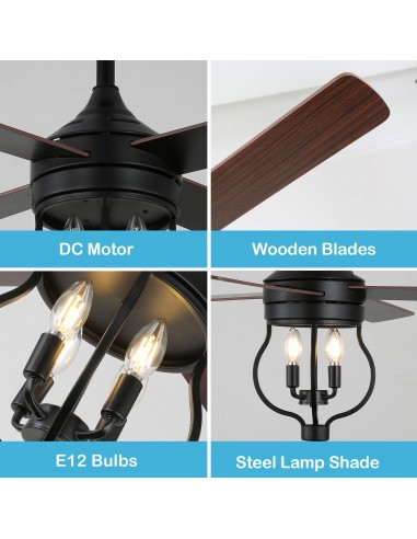 Oaks Aura 52" 4-Blade Reversible...