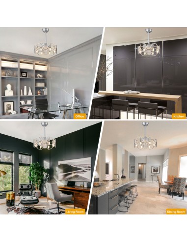 Oaks Aura 19” Glass Ceiling Fan with...