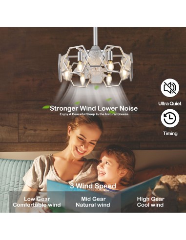 Oaks Aura 19” Glass Ceiling Fan with...