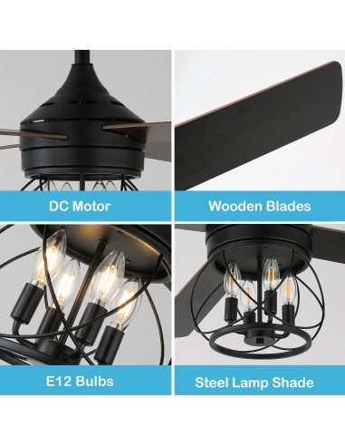 Oaks Aura 52" 4-Blade Reversible...