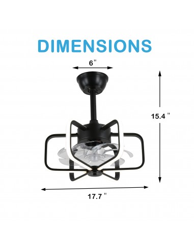 Oaks Aura 18" Dimmable Smart Ceiling...