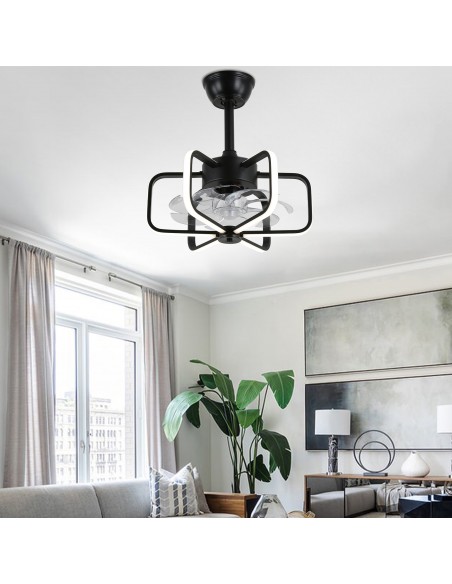 Oaks Aura 18" Dimmable Smart Ceiling Fan with Lights and Remote Control