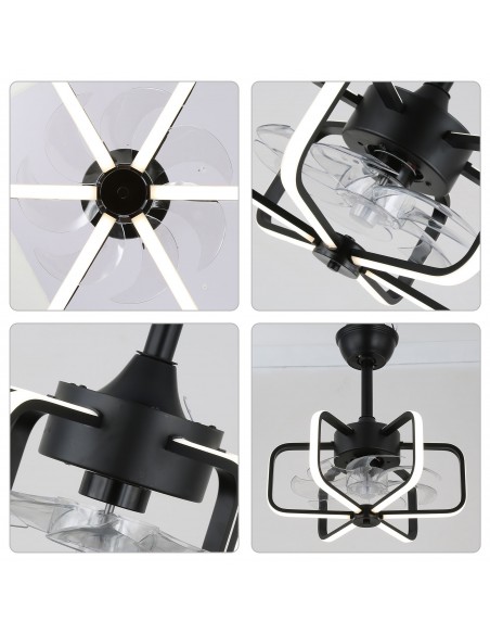 Oaks Aura 18" Dimmable Smart Ceiling Fan with Lights and Remote Control