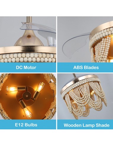 Oaks Aura 42” Farmhouse 3-Light...