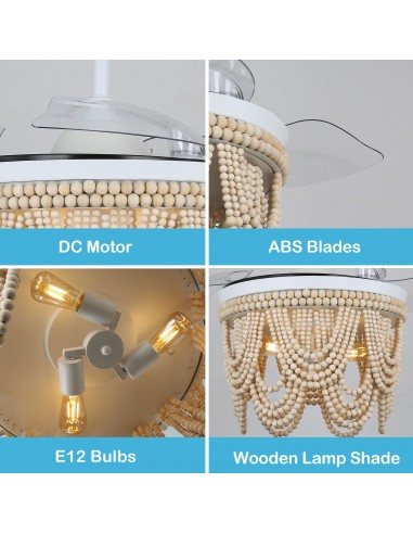 Oaks Aura 42” Farmhouse 3-Light...