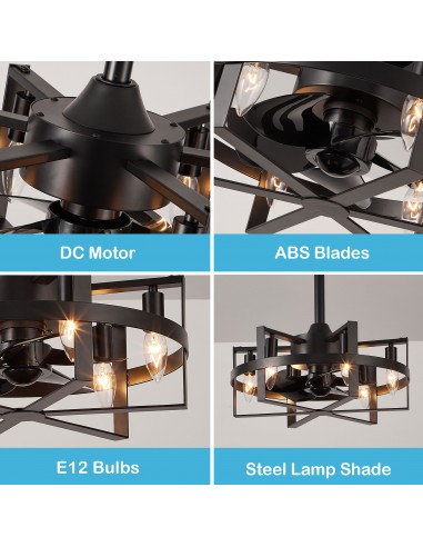 Oaks Aura 18" 6-Light Ceiling Fan...
