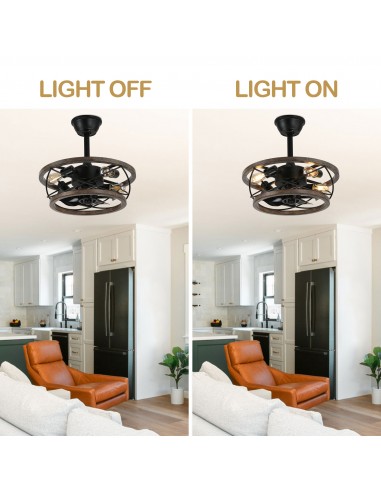 Oaks Aura 18" 4-Lights Farmhouse Wood...