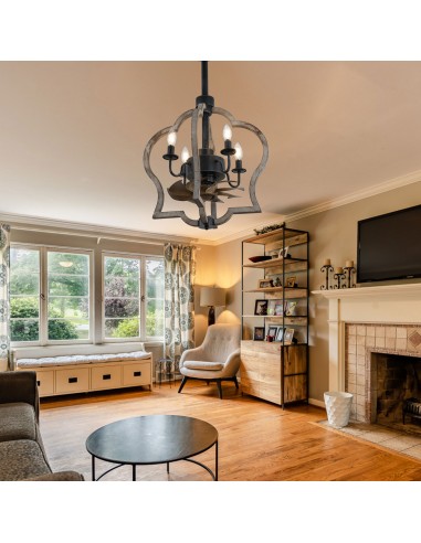 Oaks Aura 15" Wooden Crown Caged...