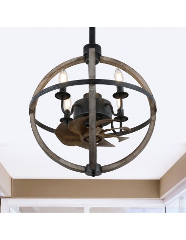 Oaks Aura 15" Farmhouse 4-Light Globe...