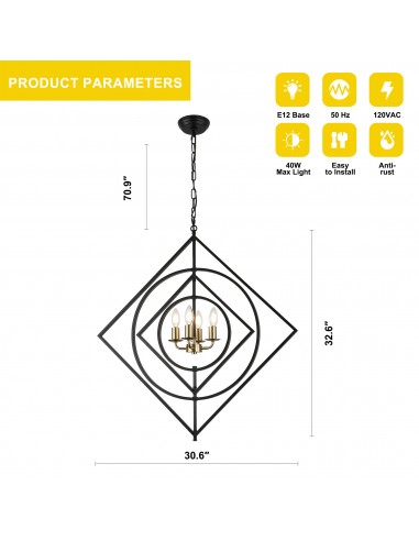 Oaks Aura 4-Light DIY Shape...