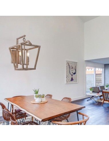 Oaks Aura Wood Finish 2-Light...