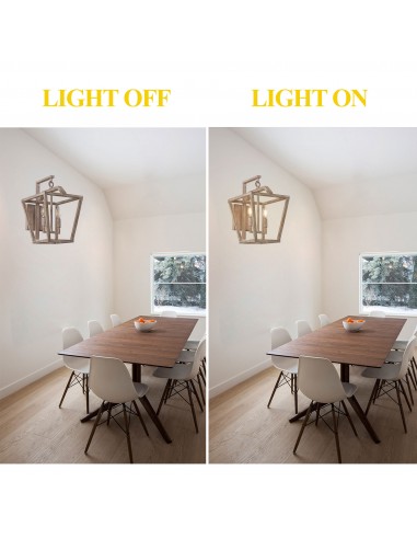 Oaks Aura Wood Finish 2-Light...