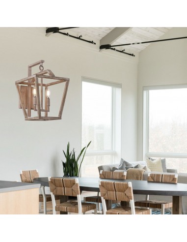 Oaks Aura Wood Finish 2-Light...