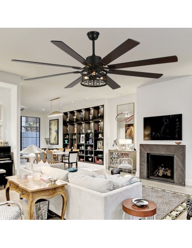 Oaks Aura 72 inch Black Ceiling Fan...