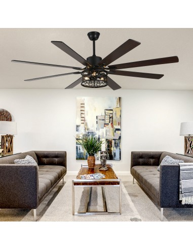 Oaks Aura 72 inch Black Ceiling Fan...