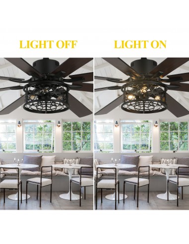 Oaks Aura 72 inch Black Ceiling Fan...