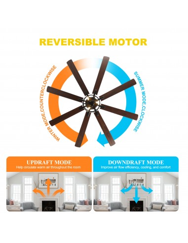 Oaks Aura 72 inch Black Ceiling Fan...