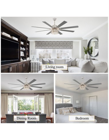 Oaks Aura 72 inch Black Ceiling Fan...