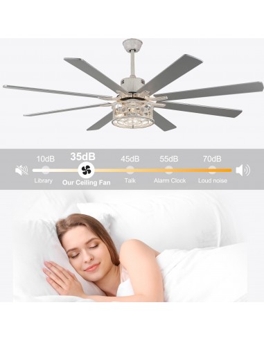 Oaks Aura 72 inch Black Ceiling Fan...