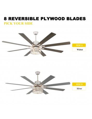 Oaks Aura 72 inch Black Ceiling Fan...