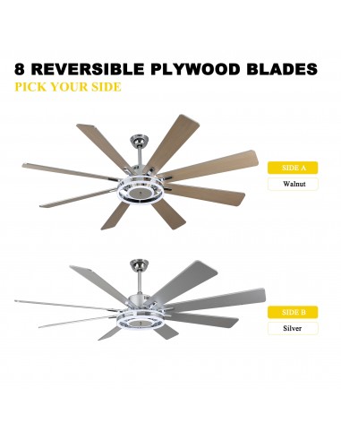 Oaks Aura 72" Smart Black Ceiling Fan...