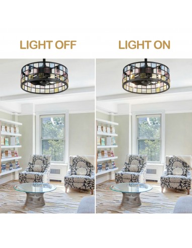 Oaks Aura 18” Vintage Stained Glass...