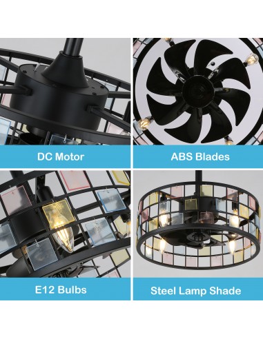 Oaks Aura 18” Vintage Stained Glass...