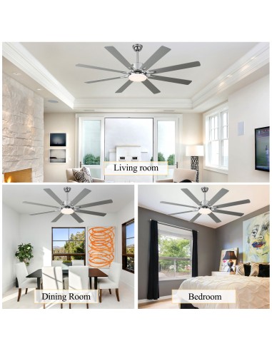 Oaks Aura 72" 8-Blade Reversible...