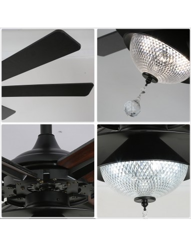 Oaks Aura 72" Large 6-Blade Modern...