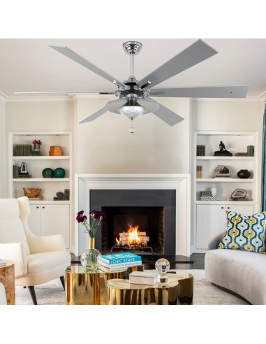 Oaks Aura 72" Large 6-Blade Modern...