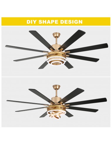 Oaks Aura 72” 8-Blade DIY Shape...