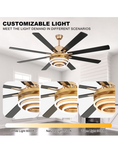 Oaks Aura 72” 8-Blade DIY Shape...