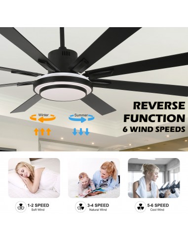 Oaks Aura 72" 6-Blade Reversible...