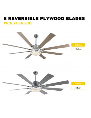 Oaks Aura 72" 6-Blade Reversible...