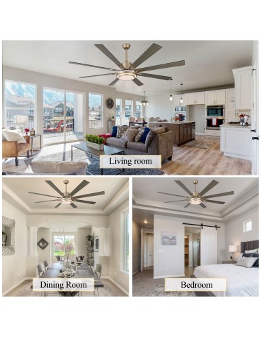 Oaks Aura 72" 6-Blade Reversible...