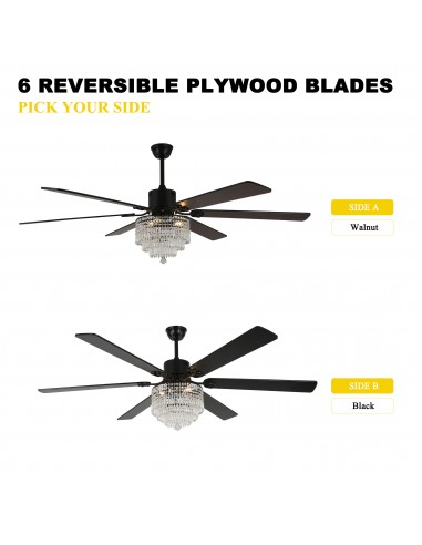 Oaks Aura 65" Smart Black Ceiling Fan...