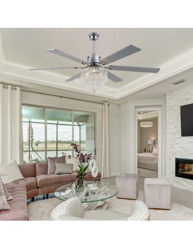 Oaks Aura 65" Smart Black Ceiling Fan...