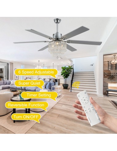 Oaks Aura 65" Smart Black Ceiling Fan...